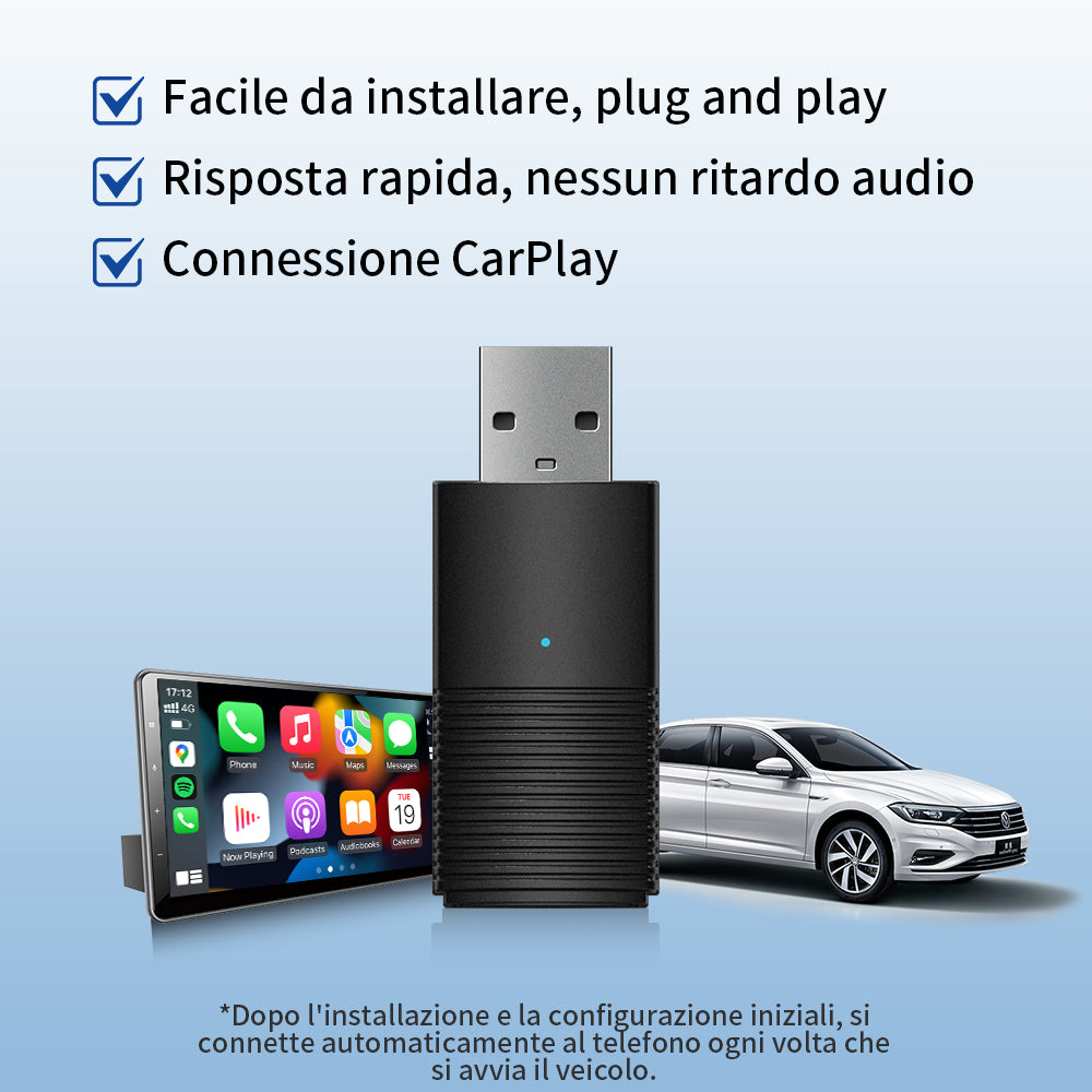 🔥Vendita Calda Sconto del 40%🔥Ottocast®IT Mini Adattatore Wireless CarPlay/Android Auto