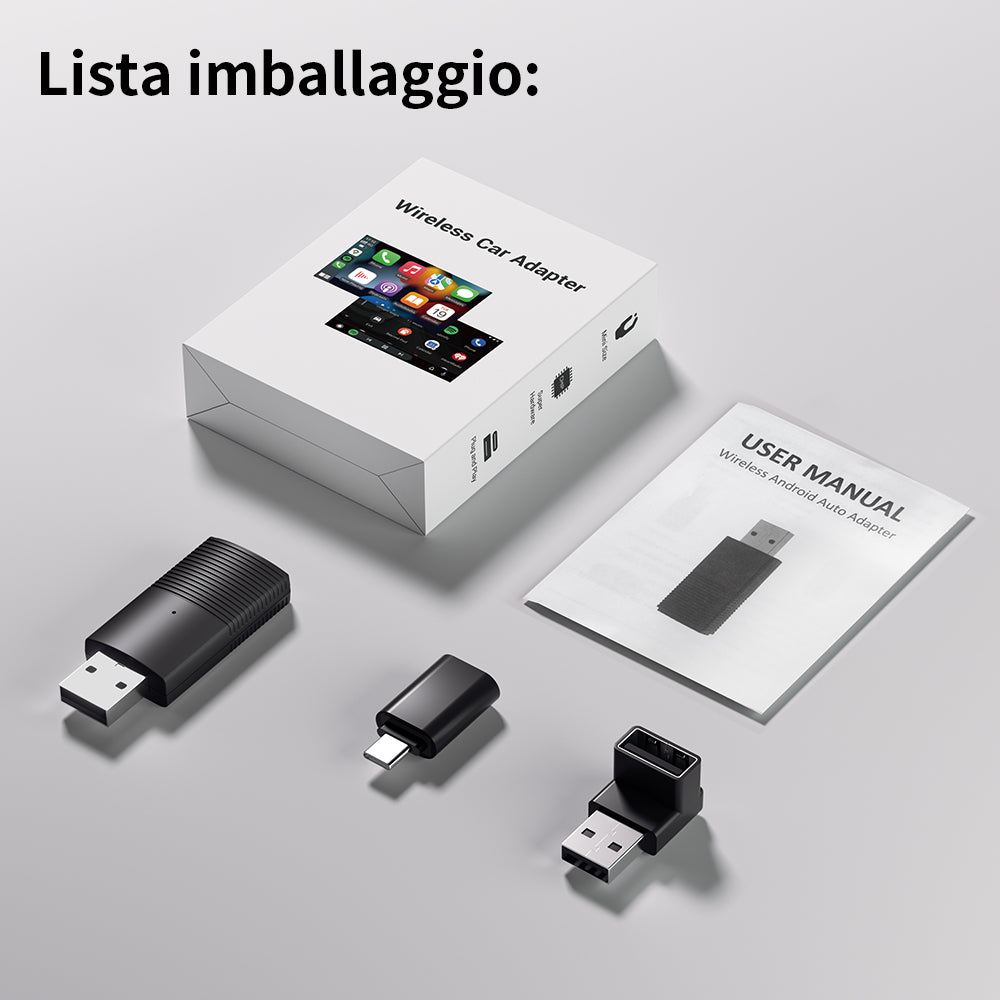 🔥Vendita Calda Sconto del 40%🔥Ottocast®IT Mini Adattatore Wireless CarPlay/Android Auto