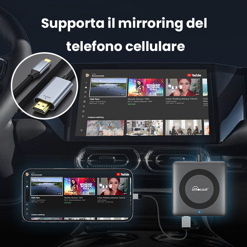 (🕊️Sconto del 49% per un tempo limitato) Ottocast® Car TV Mate-Ⅲ Pro