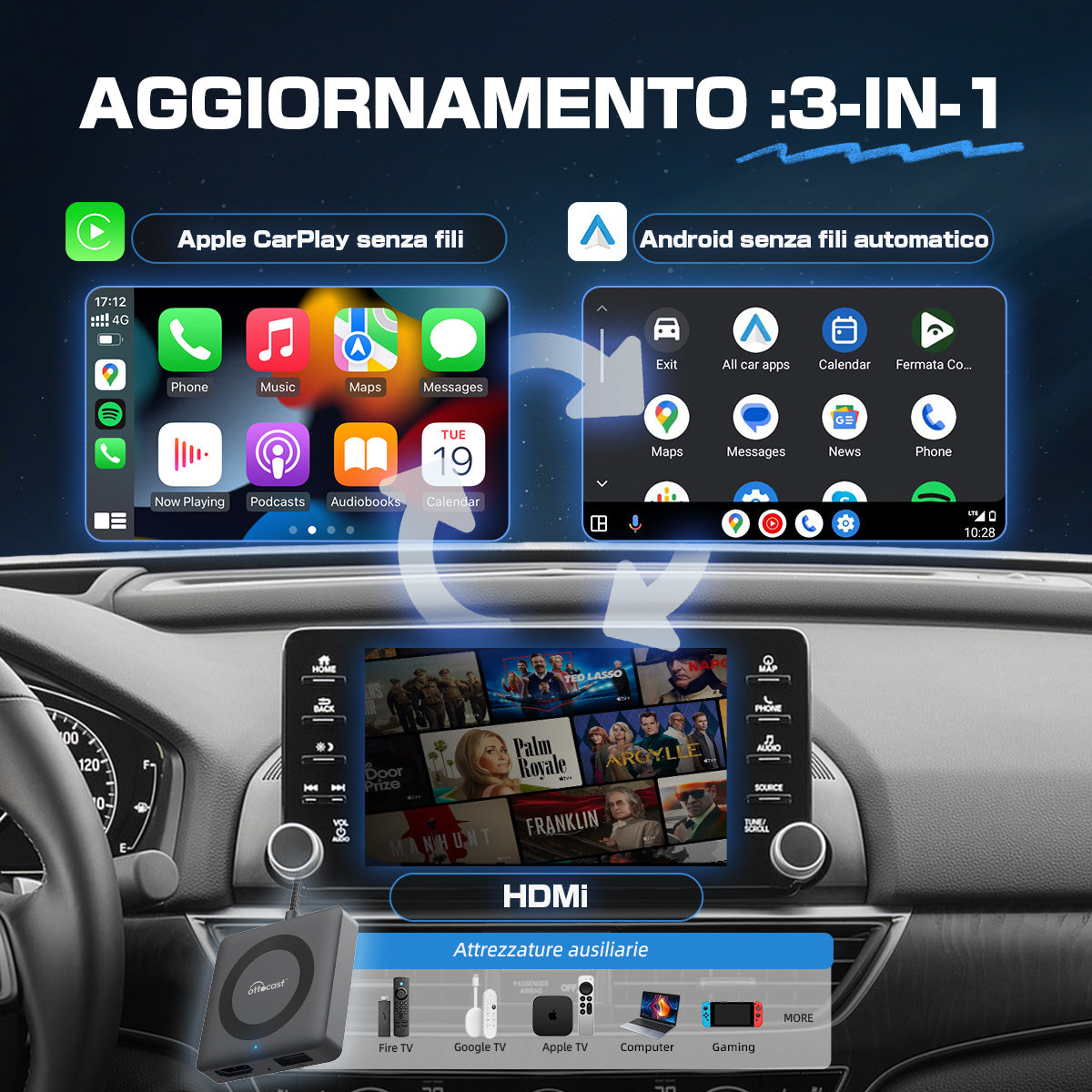 (🕊️Sconto del 49% per un tempo limitato) Ottocast® Car TV Mate-Ⅲ Pro