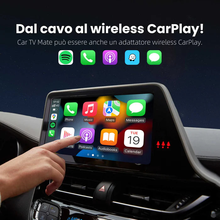 (🔥Sconto del 49% per un tempo limitato) Ottocast® Car TV Mate Pro Universal - Wireless CarPlay & Android Auto with HDMI Multimedia