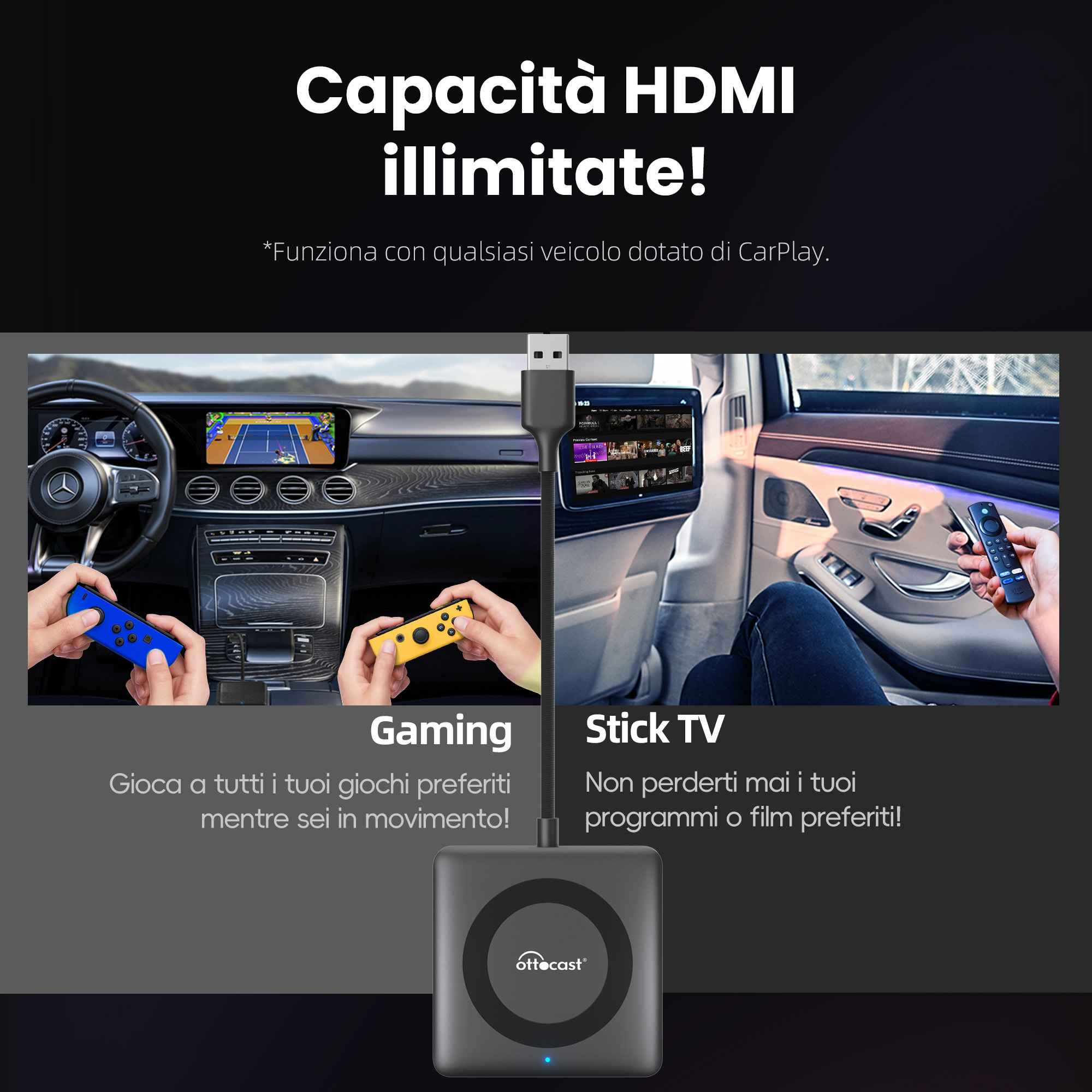 (🕊️Sconto del 49% per un tempo limitato) Ottocast® Car TV Mate-Ⅲ Pro