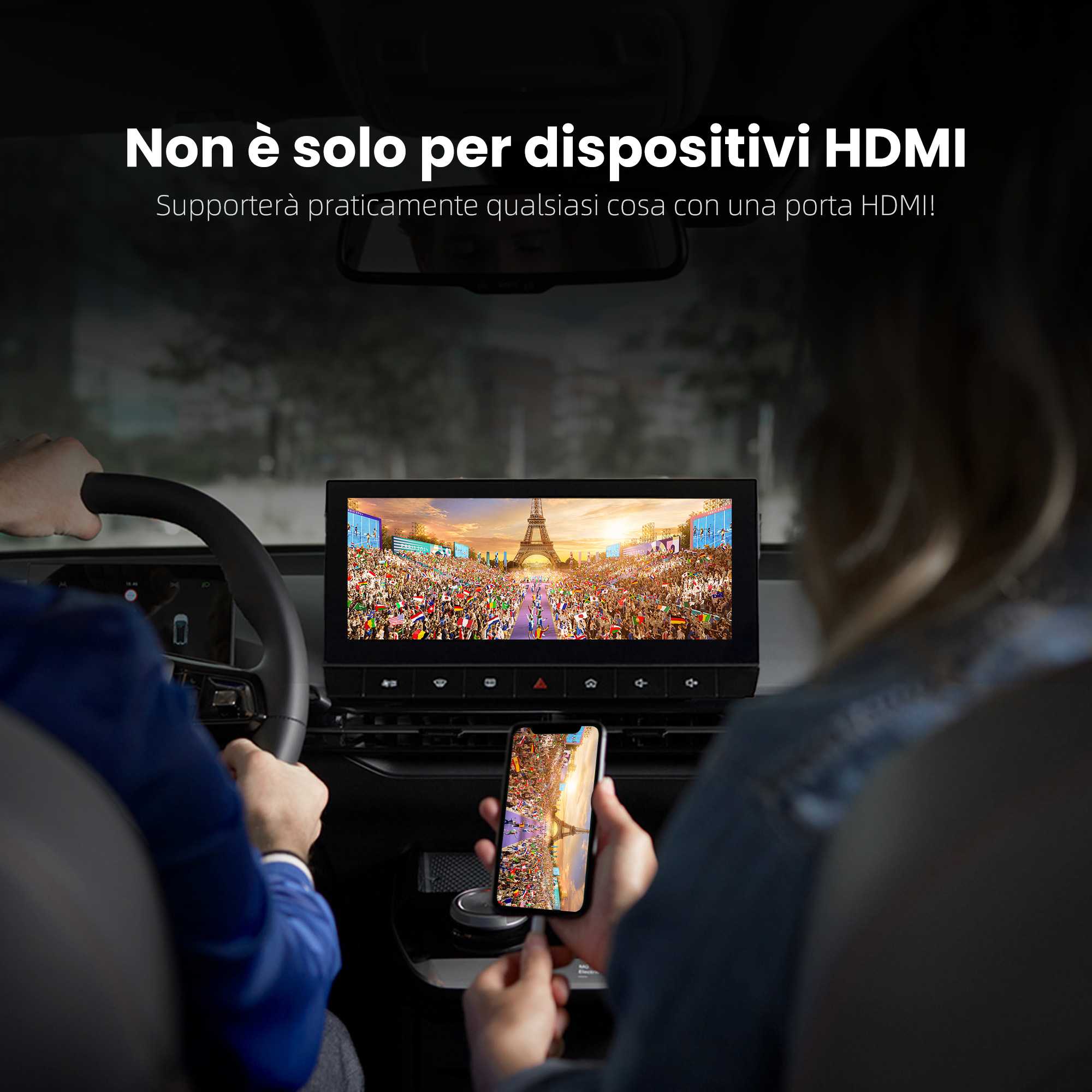 (🏅Italia Stagione Dei Saldi: Sconto del 60%) Ottocast® Car TV Mate Max