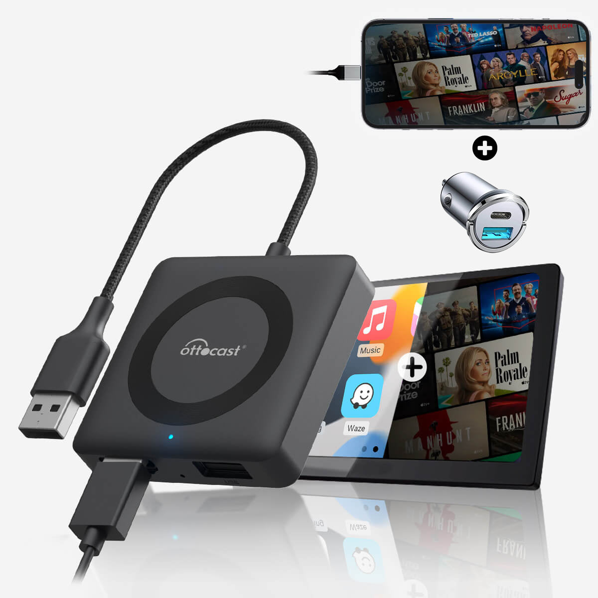 Car Tv Mate Max IV Universale: CarPlay Wireless e Android Auto con Contenuti Multimediali HDMI