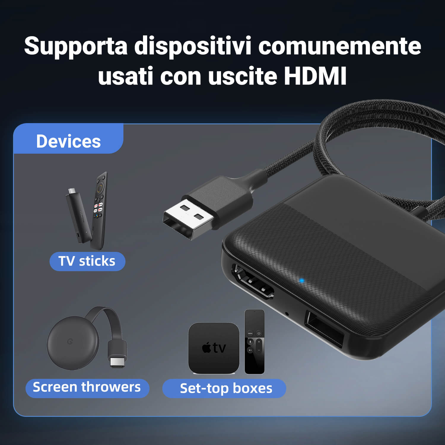 Convertitore TV per auto per Fire TV Stick- facebook